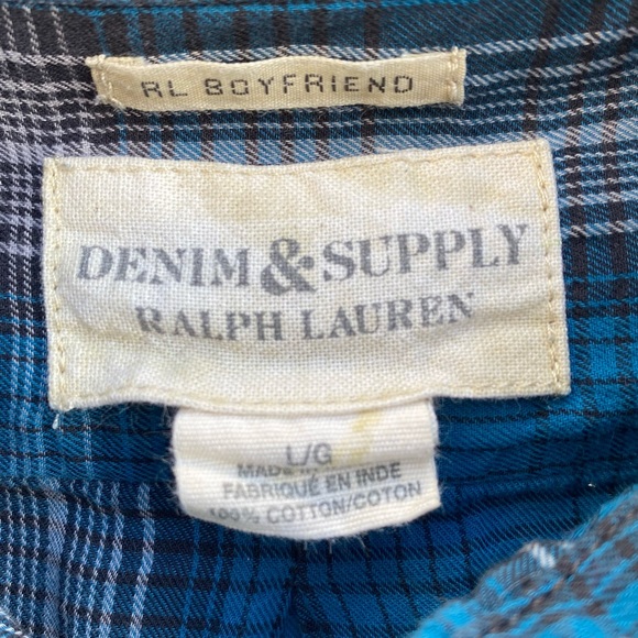 Ralph Lauren Denim & Supply RL Boyfriend Button Up Shirt - Picture 3 of 10